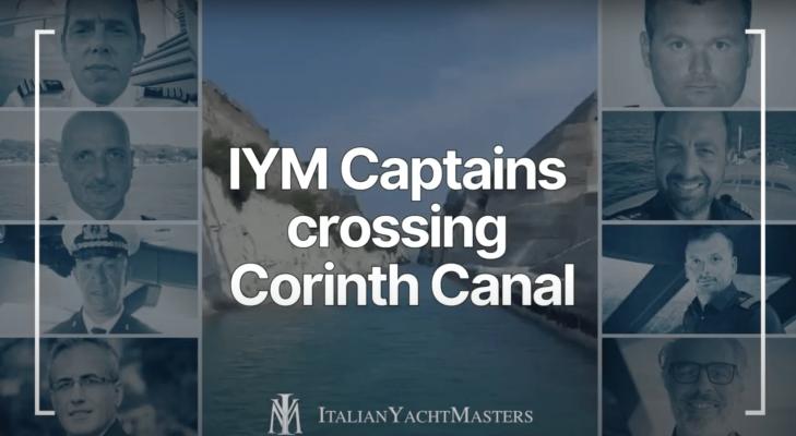 IYM Captains crossing Corinth Canal