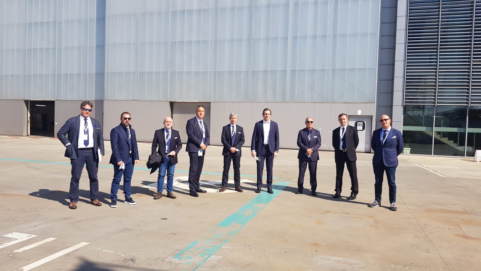 The captains of Italian Yacht Masters visit the Tankoa shipyards